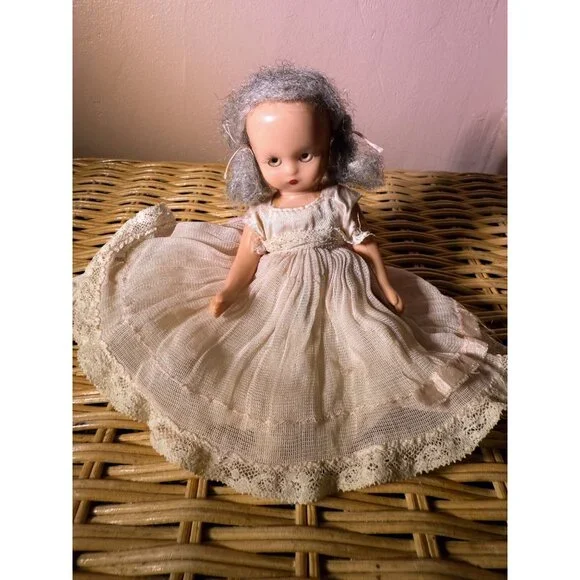 Vintage 40's Plastic Nancy Ann Story Book Doll AS IS TLC 5" - Picture 13 of 15